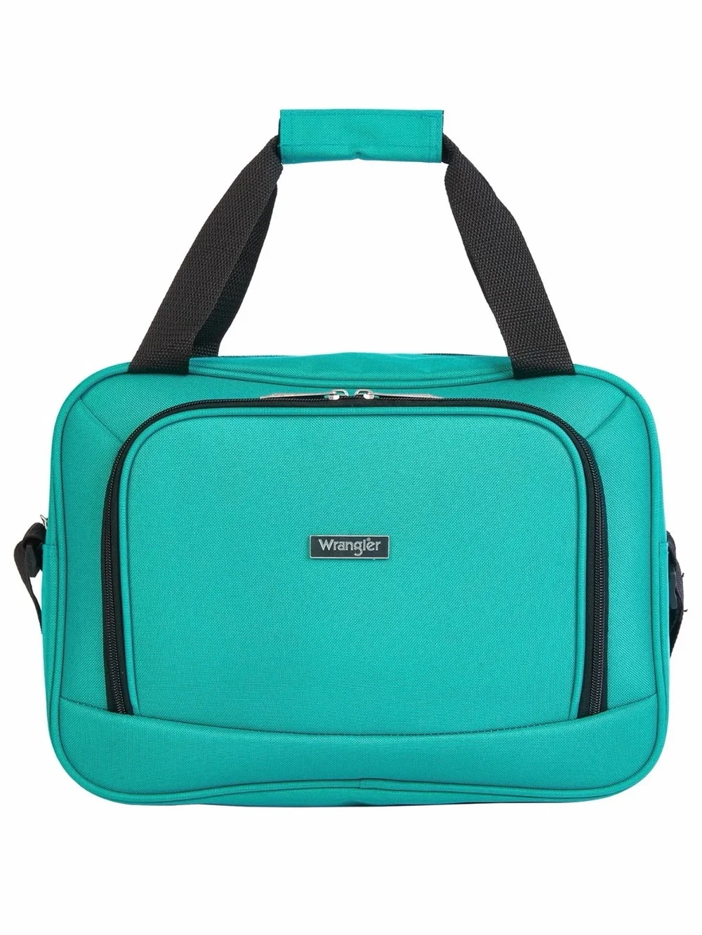 🙋🏻‍♀️Wrangler Teal Carry-On Duffle with Black Straps